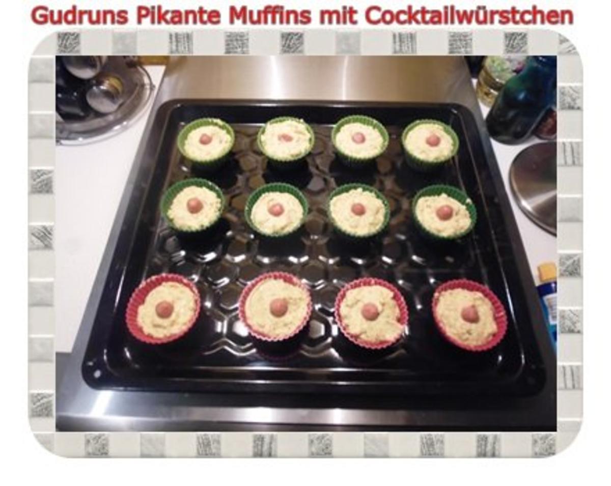 Muffins: Pikante Muffins mit Cocktailwürstchen - Rezept - Bild Nr. 9