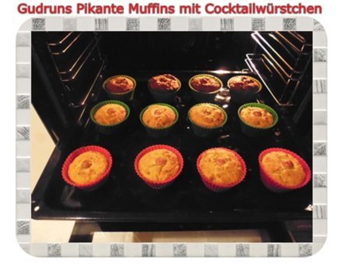 Muffins: Pikante Muffins mit Cocktailwürstchen - Rezept - Bild Nr. 12