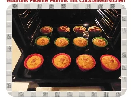 Muffins: Pikante Muffins mit Cocktailwürstchen - Rezept - Bild Nr. 12