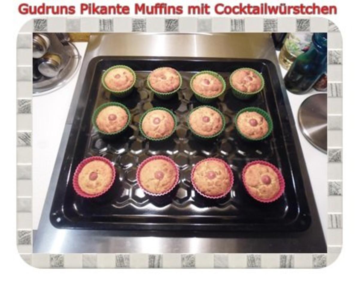 Muffins: Pikante Muffins mit Cocktailwürstchen - Rezept - Bild Nr. 13