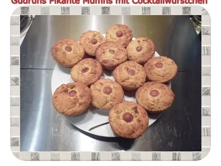 Muffins: Pikante Muffins mit Cocktailwürstchen - Rezept - Bild Nr. 15