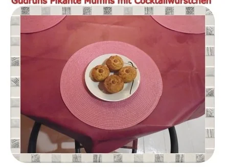 Muffins: Pikante Muffins mit Cocktailwürstchen - Rezept - Bild Nr. 16