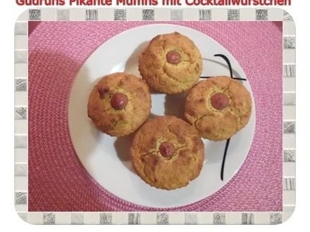 Muffins: Pikante Muffins mit Cocktailwürstchen - Rezept - Bild Nr. 17