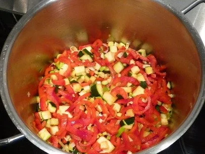 Hähnchen-Kebab mit Gemüse-Bulgur - Rezept - Bild Nr. 4