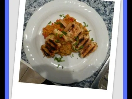 Hähnchen-Kebab mit Gemüse-Bulgur - Rezept - Bild Nr. 7