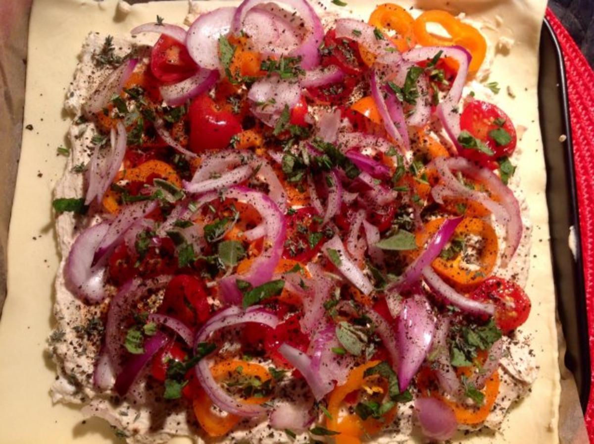 Ricotta mit Tomaten und Paprika im Blätterteig - Rezept - Bild Nr. 8