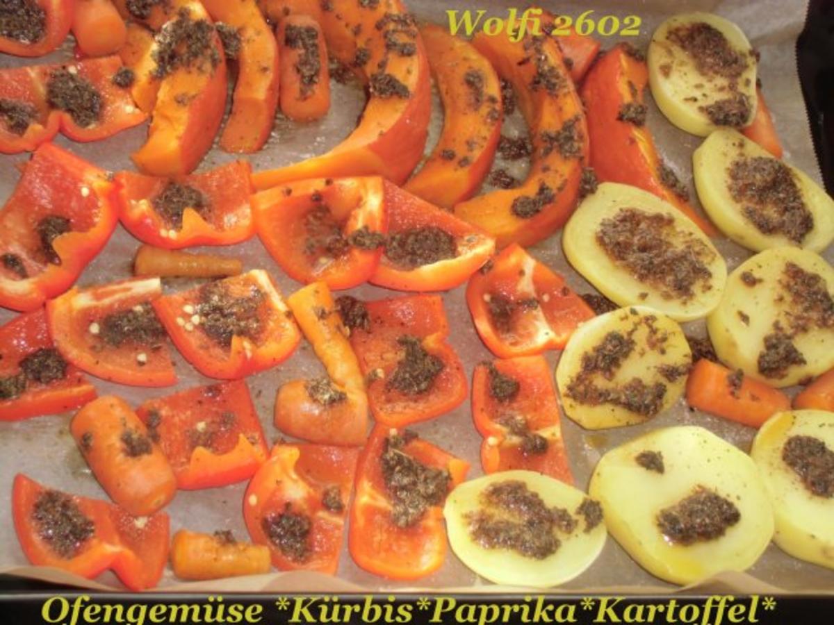 Vegetarisch : Ofenkürbis, Paprika, Zuccini, Kartoffeln - Rezept - Bild Nr. 6