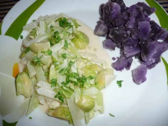 Kohlrabi - Rosenkohl - Gemüse für Figurbewusste. - Rezept