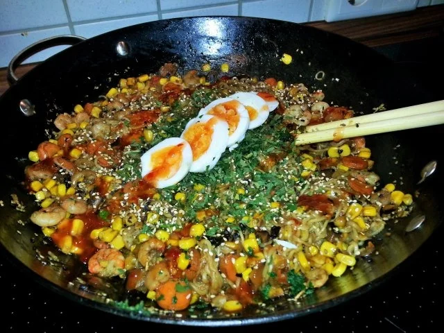 Ramen Nudeln aus dem Wok - Rezept