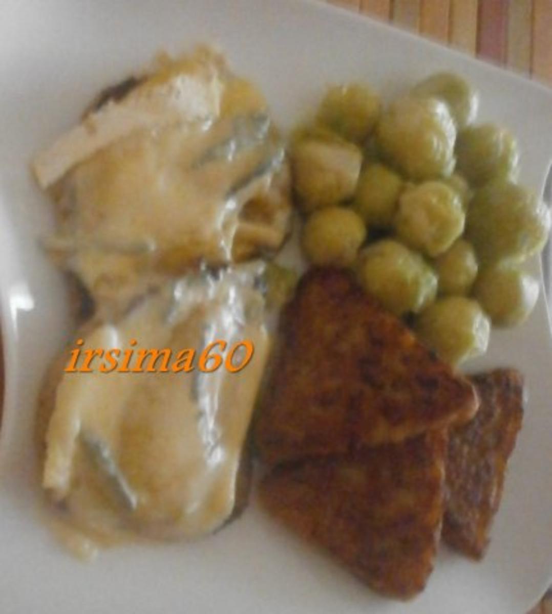 Minutensteaks mit Mango und mit Cambozola überbacken - Rezept - Bild Nr. 2