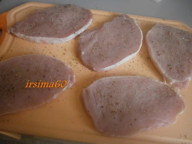 Rezept: Minutensteaks mit Mango und mit Cambozola überbacken Bild Nr. 3 Minutensteaks mit Mango und mit Cambozola überbacken - Rezept - Bild Nr. 3