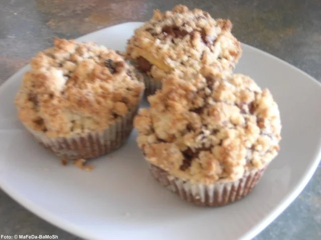 Apfel-Muffins mit Nuss-Streuseln - Rezept