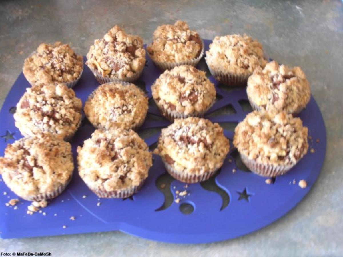 Apfel-Muffins mit Nuss-Streuseln - Rezept - Bild Nr. 2