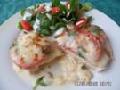 Überbackenes Hähnchenfilet Caprese - Rezept