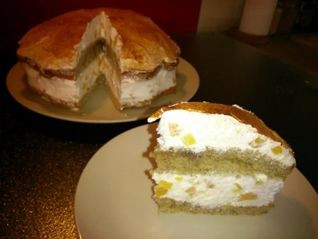 Pfirsich-Cremetorte - Rezept