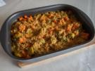 Rosenkohl-Gratin mit Süßkartoffeln (scharf) - Rezept