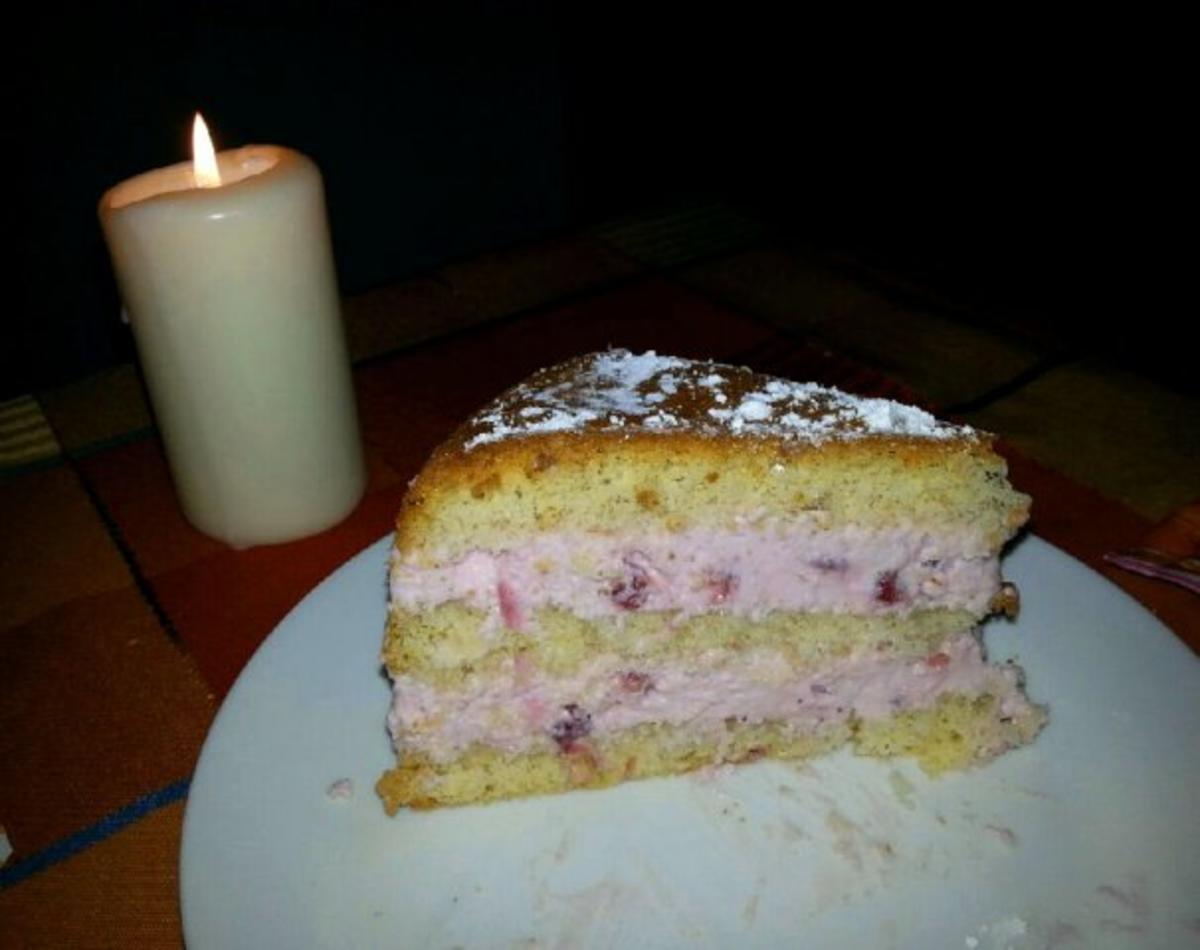 Bilder für Leichte Preiselbeersahne-Torte - Rezept