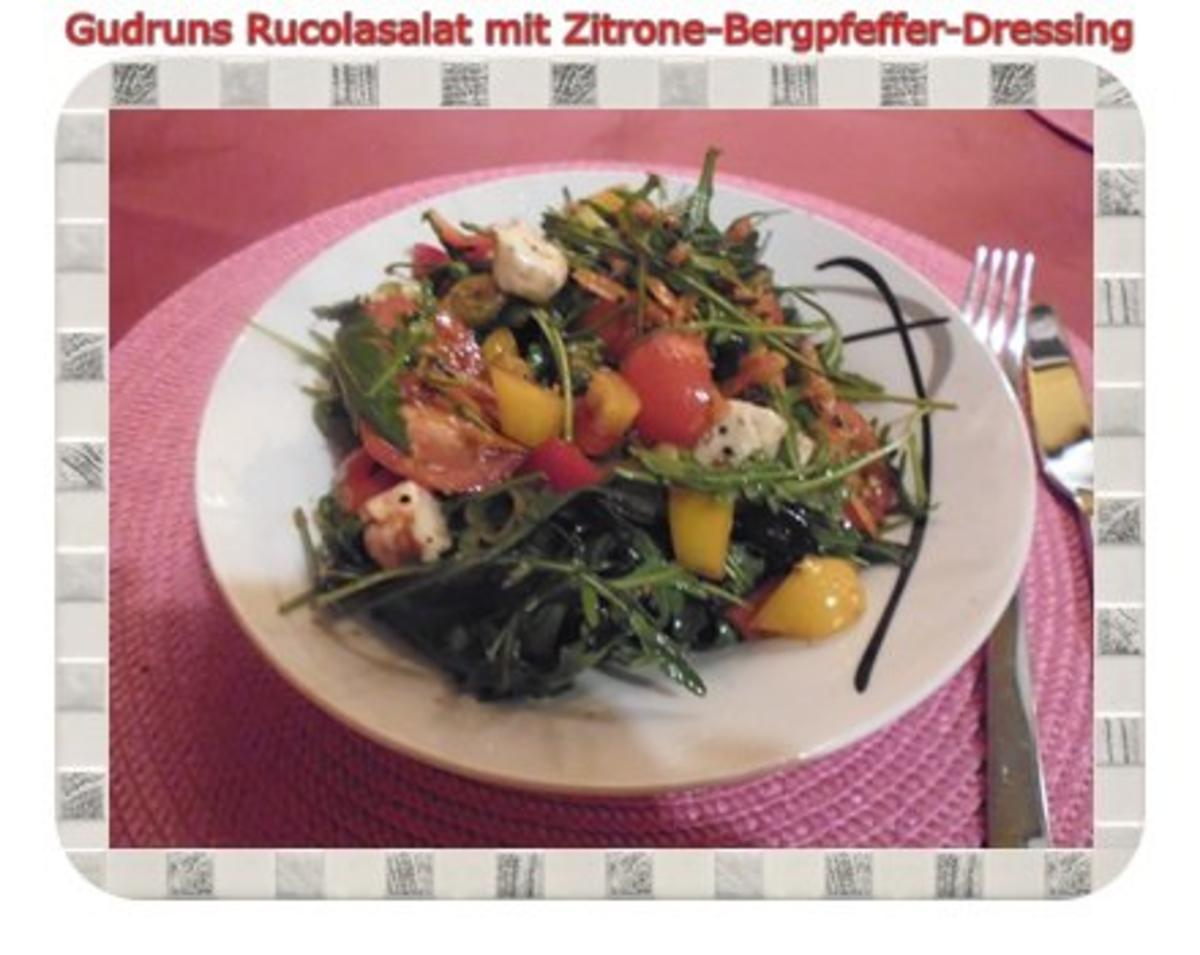 Bilder für Salat: Rucolasalat mit Zitrone-Bergpfeffer-Dressing - Rezept