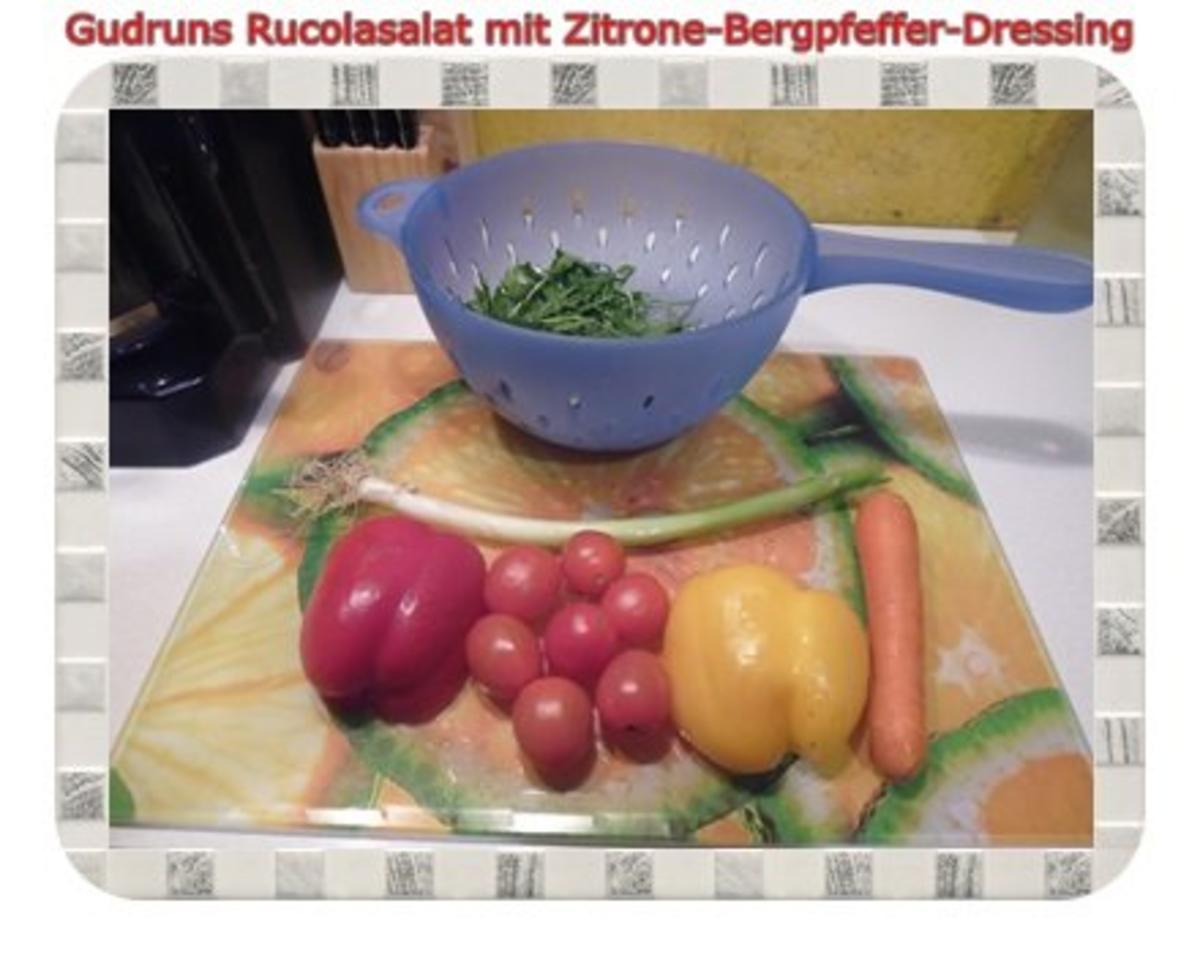 Salat: Rucolasalat mit Zitrone-Bergpfeffer-Dressing - Rezept - Bild Nr. 2