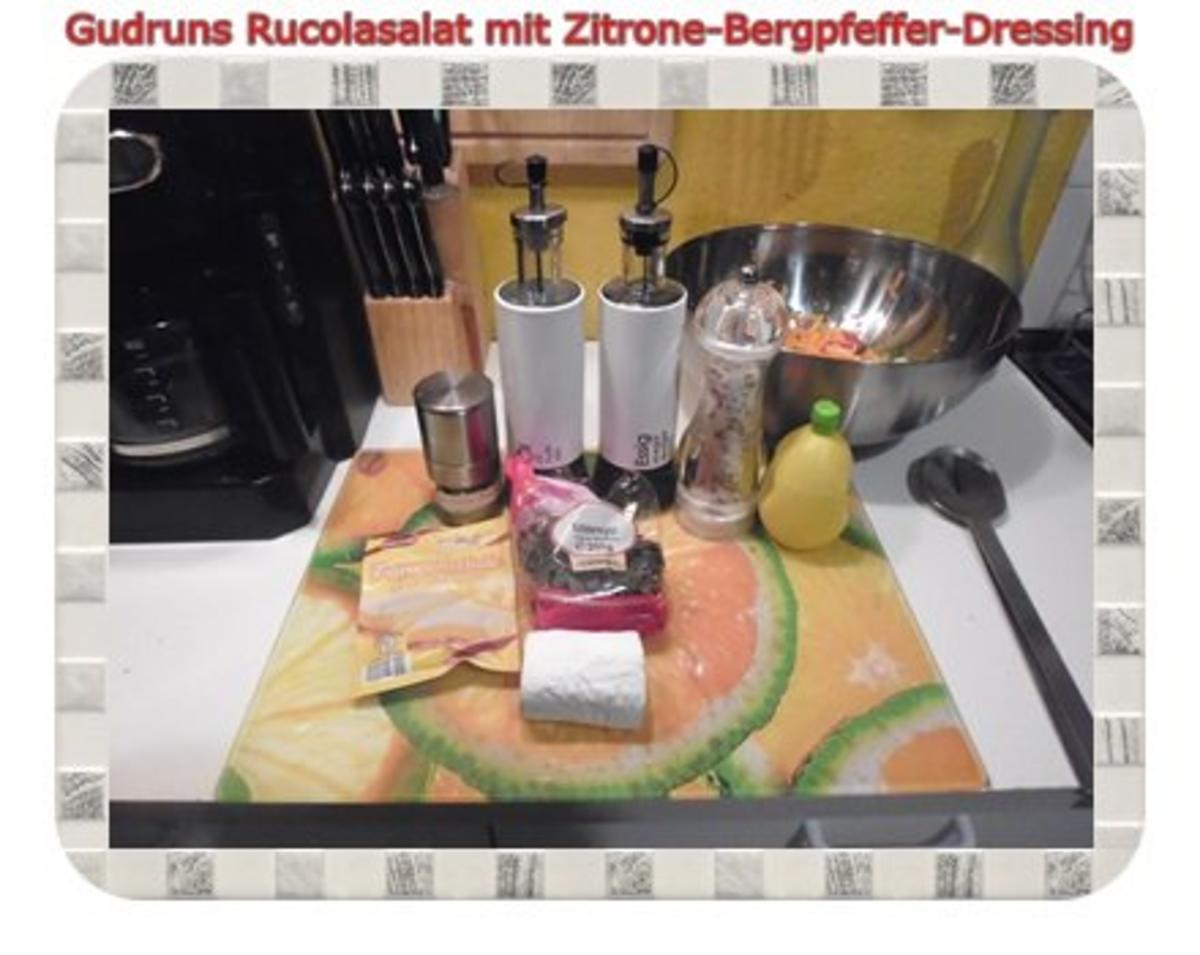 Salat: Rucolasalat mit Zitrone-Bergpfeffer-Dressing - Rezept - Bild Nr. 4