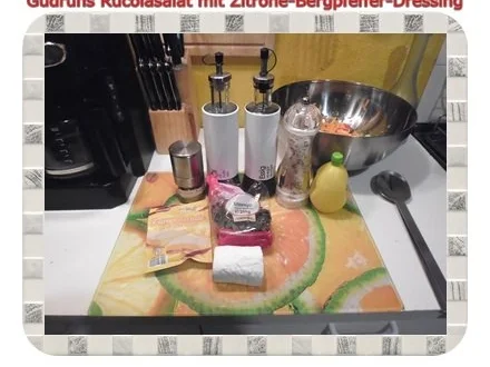 Rezept: Salat: Rucolasalat mit Zitrone-Bergpfeffer-Dressing Bild Nr. 4 Salat: Rucolasalat mit Zitrone-Bergpfeffer-Dressing - Rezept - Bild Nr. 4