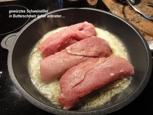 Fleisch:   SCHWEINEFILET natur gebraten - Rezept - Bild Nr. 5
