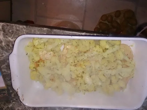 Gemüse mit Hähnchenbrust und Käse überbacken - Rezept - Bild Nr. 2