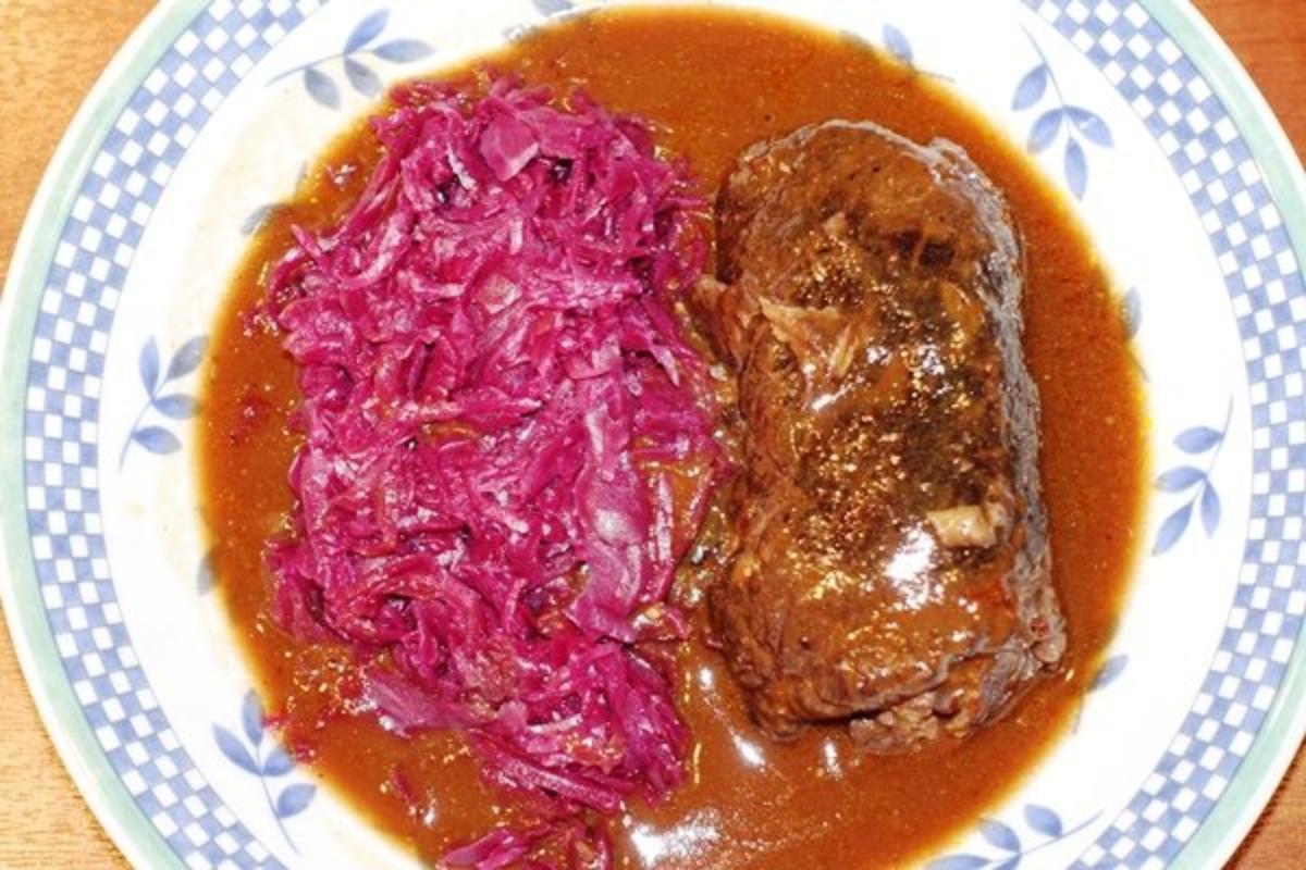 Bilder für Rinderrouladen bei mir Low Carb nur mit Rotkohl - Rezept