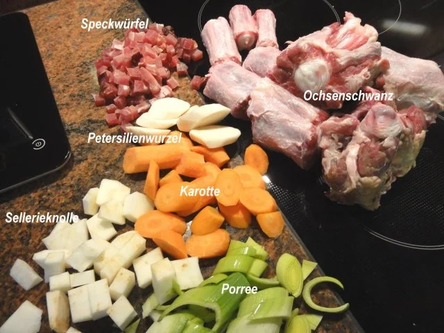 Suppe:   OCHSENSCHWANZ - Suppe - Rezept - Bild Nr. 2