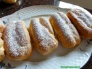 Brandteig:   ECLAIRS mit Sahne-Pudding-Füllung - Rezept