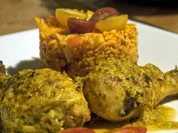 Buttermilchhähnchen mit Paprikareis - Rezept