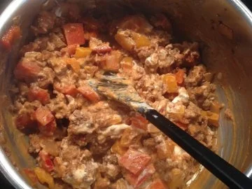 Blätterteig mit Hackfleisch und Paprika - Rezept - Bild Nr. 3