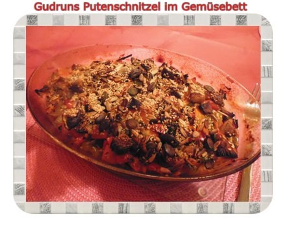 Bilder für Fleisch: Pikantes Putenschnitzel im Gemüsebett - Rezept