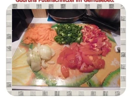 Fleisch: Pikantes Putenschnitzel im Gemüsebett - Rezept - Bild Nr. 6