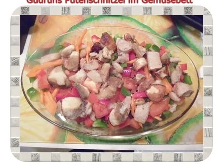 Fleisch: Pikantes Putenschnitzel im Gemüsebett - Rezept - Bild Nr. 8