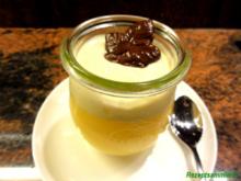 Dessert:   ORANGEN-SAHNE-PUDDING mit Arrak - Rezept