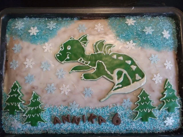 Motivkuchen Drache - Rezept