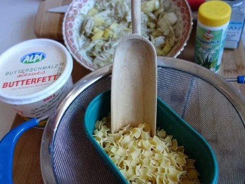Schinkenfleckerln - Rezept