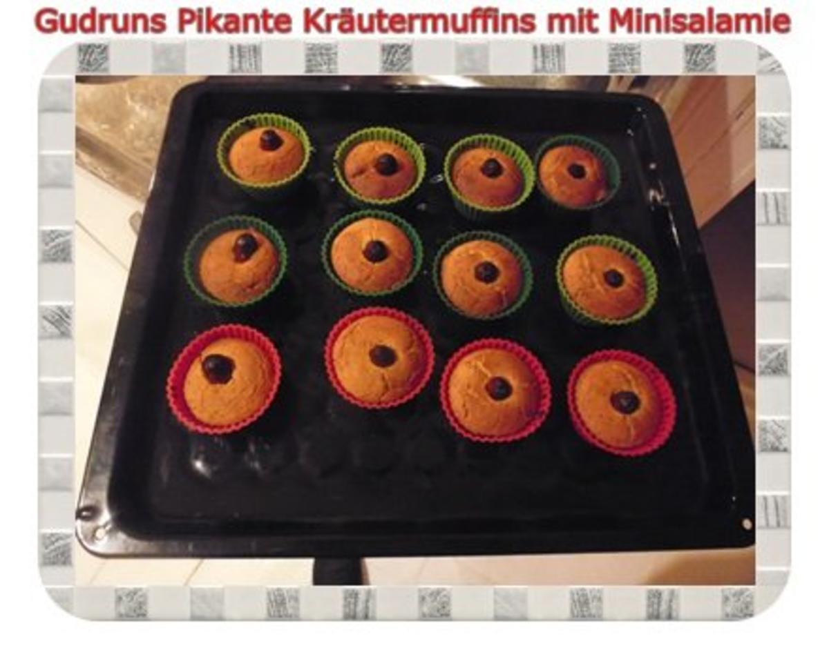 Muffins: Pikante Kräutermuffins mit Minisalamie - Rezept - Bild Nr. 14