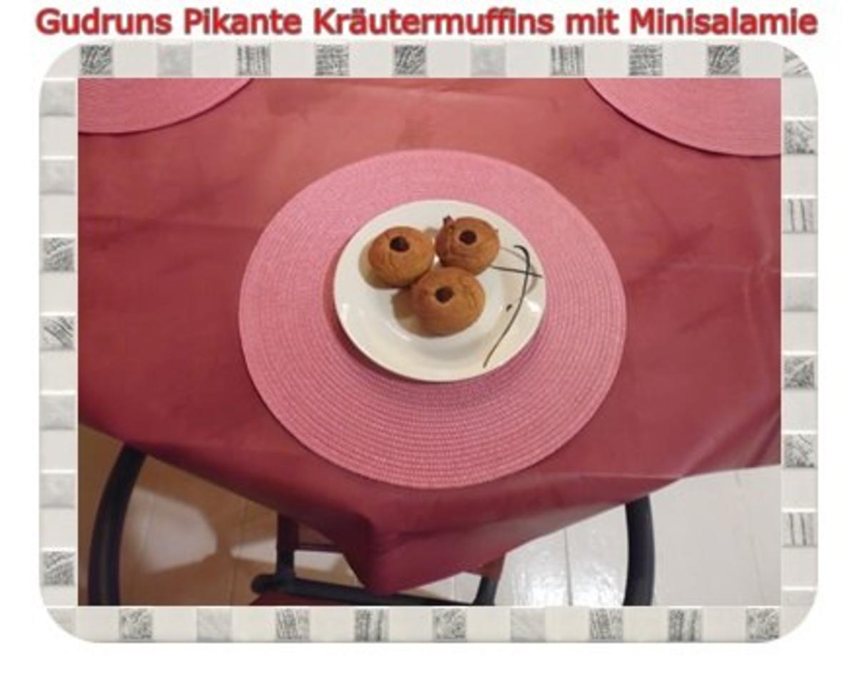 Muffins: Pikante Kräutermuffins mit Minisalamie - Rezept - Bild Nr. 16