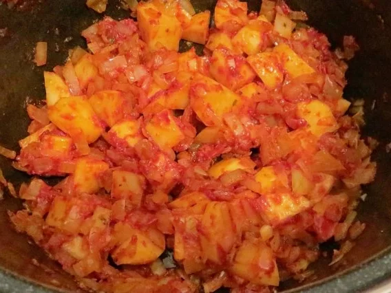 Kochen: Roter Linsen-Kartoffel-Eintopf - Rezept - Bild Nr. 2