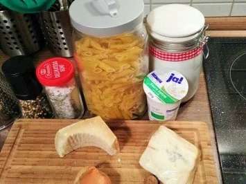 Penne in Gorgonzola-Spinatsoße - Rezept - Bild Nr. 2