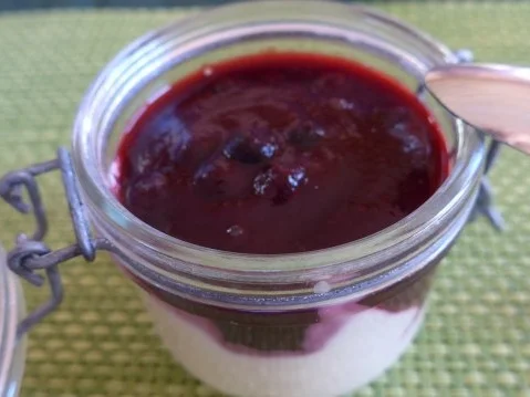 Dessert : Budwig - Quark mit Blauer Grütze - Rezept - Bild Nr. 2