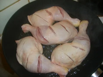 Knusprige Hähnchenschenkel - Rezept