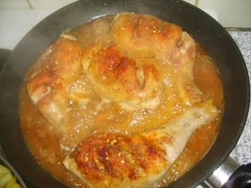 Knusprige Hähnchenschenkel - Rezept