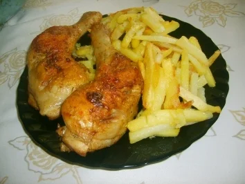 Knusprige Hähnchenschenkel - Rezept