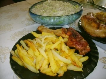 Knusprige Hähnchenschenkel - Rezept