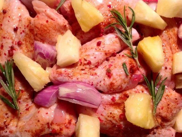 Schwarzer Reissalat dazu gebackene Hähnchenflügel - Rezept - Bild Nr. 12