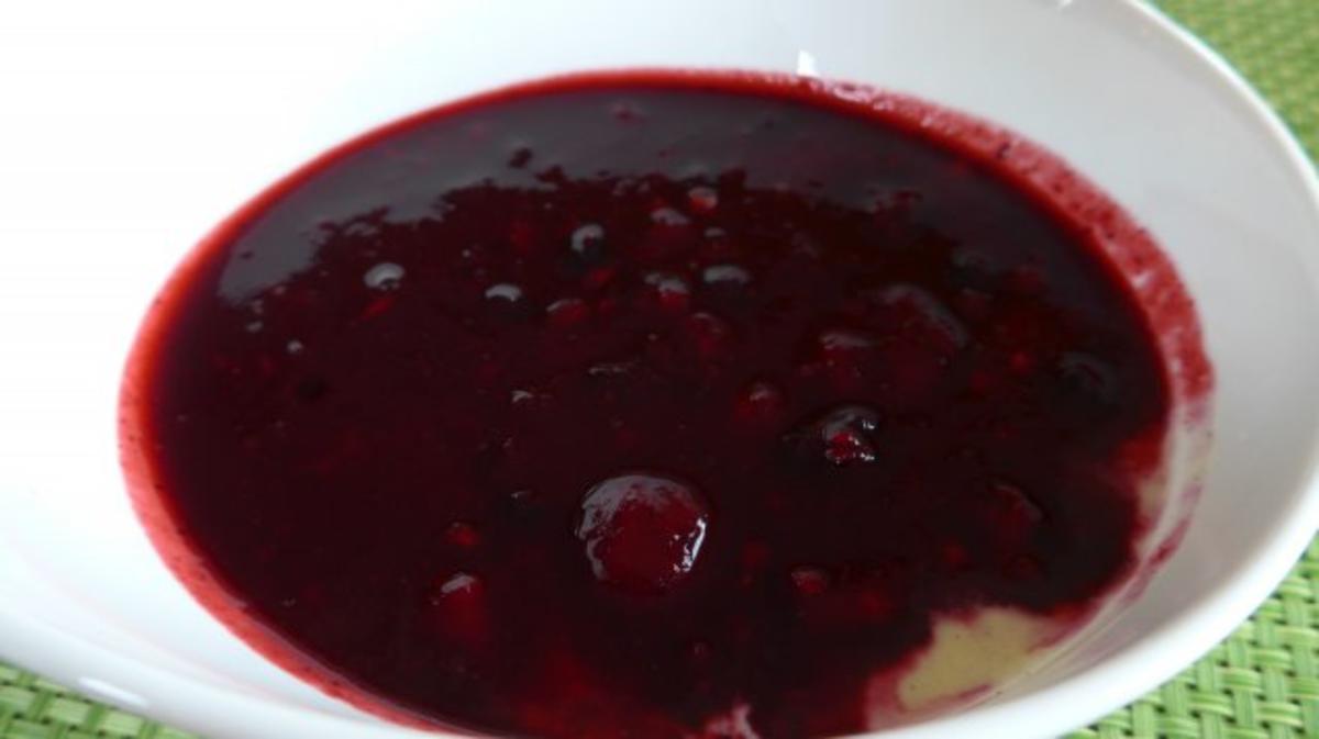Dessert : Vanillie - Budwig - Quark mit roter Grütze - Rezept - Bild Nr. 2