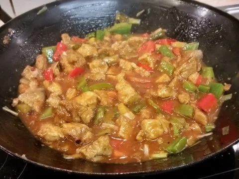 Rezept: Süss-Saures Schweinefleisch Süss-Saures Schweinefleisch - Rezept